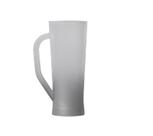 Caneca de Chopp Acrilico degradê Slim prata - 430ml