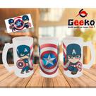Caneca de Chopp Capitão América Captain America Geeko Caneca de Chopp Capitão América Captain America Geeko