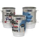 Caneca de Chopp de Alumínio 600ML Personalizado Flork Paizão - Presente Divertido para Pais