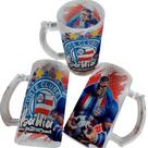 Caneca de Chopp de Vidro Jateada 475ml Personalizada com Seu Time