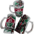 Caneca de Chopp de Vidro Jateada 475ml Personalizada com Seu Time