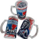 Caneca de Chopp de Vidro Jateada 475ml Personalizada com Seu Time