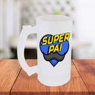 Caneca De Chopp Jateada Personalizada Dia Dos Pais Super Pai Super Herói Presente- MEGA OFERTA!