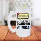 Caneca De Chopp Jateada Personalizada Solteira É Ter Qualidade De Vida Amiga- MEGA OFERTA!