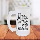 Caneca De Chopp Jateada Personalizada Toda Garrafa Vazia Está Cheia De Histórias MEGA OFERTA!