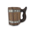 Caneca de Chopp Madeira Artesanal 600ml Taverna Medieval