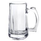 Caneca De Chopp Vidro Grosso Transparente 360ml Cerveja Bebidas Restaurante Bar Adega