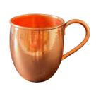 Caneca de Cobre Barril 300 Ml (Lisa / Alça de Cobre)