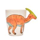 Caneca de dinossauro de cerâmica Fun 350 ml com alça 3D Parasaurolophus