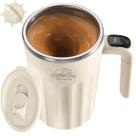 Caneca de mistura elétrica, caneca de agitação elétrica, caneca de café, adequada para café, leite, cacau e outras bebidas (temperatura de creme, 12 onças)
