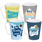 Caneca de plastico frases pai 430ml