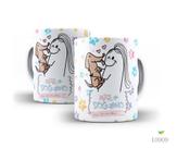 Caneca de polímero Dia das Mães - Mãe de Pet