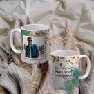 Caneca de polimero personalizada aniversario nos te amamos Caneca de polimero personalizada aniversario nos te amamos