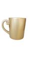 Caneca de porcelada - gliter dourada