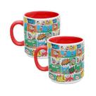 Caneca de Porcelana 300ml Turma da Mônica Quadrinho Colorida