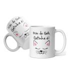 Caneca de Porcelana 325 ml Tema Mãe de Gato