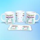 Caneca de Porcelana 325ml Decorada Flork Signos Sagitário
