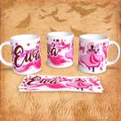 Caneca de Porcelana 325ml Decorada Orixás Ewá