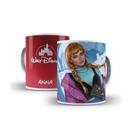 Caneca de Porcelana 325ml Decorada Princesas Anna
