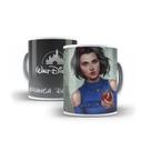 Caneca de Porcelana 325ml Decorada Princesas Branca de Neve