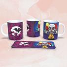 Caneca de Porcelana 325ML Decorada Terror Estampa 3 Preto Outras Marcas Caneca de Porcelana 325ML Decorada Terror Estampa 3 Preto Outras Marcas