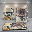 Caneca De Porcelana 325ml Decorada Tribal Tribal 21 Caneca De Porcelana 325ml Decorada Tribal Tribal 21