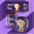 Caneca De Porcelana 325ml Lgbt Decorada Lgbt 24