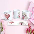 Caneca de Porcelana 325ML Mães Estampa 100 Temática Dia das Mães Branco Outras Marcas