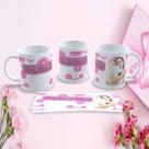 Caneca de Porcelana 325ML Mães Estampa 138 com Estampa Dia das Mães Branco Outras Marcas