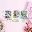 Caneca de Porcelana 325ML Mães Estampa 55 Decorada Dia das Mães Branco Outras Marcas