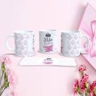 Caneca de Porcelana 325ML Mães Estampa 64 Decorada Branco Micro-ondas Lava-louças Outras Marcas