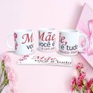 Caneca de Porcelana 325ML Mães Estampa 71 Decorada para Dia das Mães Uso Diário Outras Marcas