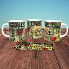 Caneca de Porcelana 325ml Personalizada Casal Decorada Casal 11