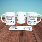 Caneca de Porcelana 325ml Personalizada Casal Decorada Casal 5