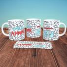 Caneca de Porcelana 325ml Personalizada Casal Decorada Casal 6