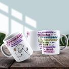Caneca de Porcelana 325ml Personalizada Flork Profissões Feminino Caneca de Porcelana 325ml Personalizada Flork Profissões Feminino
