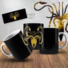 Caneca de Porcelana 325ml Personalizada Game Of Thrones Decorada