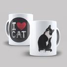 Caneca de Porcelana 325ml Personalizada Pets Estampa 12