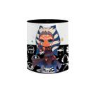 Caneca de Porcelana Ahsoka Tano Star Wars Coleção 325mL