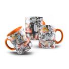 Caneca de Porcelana Anime Uzumaki Naruto Konoha 325mL