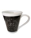 Caneca de porcelana bodas de prata