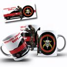 Caneca de Porcelana Branca Personalizada Coleção Militar