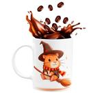 Caneca de Porcelana Capivara Potter 325ml Glow Broom