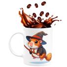 Caneca de Porcelana Capivara Potter 325ml Red Broom