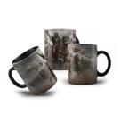 Caneca de Porcelana Cavaleiro Knight Cruzada Medieval 325mL
