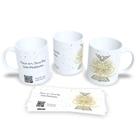 Caneca de Porcelana Coleção Religiosa Com QR Code Orações