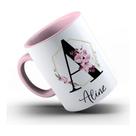caneca de porcelana com o nome Aline - 325 ml - unitário caneca de porcelana com o nome Aline - 325 ml - unitário