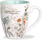 Caneca de porcelana decorada