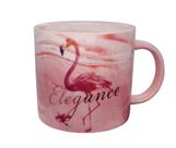 Caneca De Porcelana Decorativa Com Estampa De Flamingo 300ML