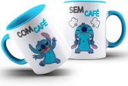 caneca de porcelana desenho stitch sem café/com café - 325 ml - unitário